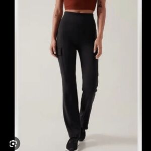 Athleta Delancey Straight Cargo Pants - Black